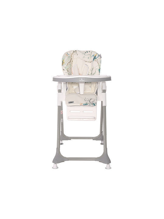 Lorelli Felicita Foldable Highchair with Metal Frame & Plastic Seat Beige