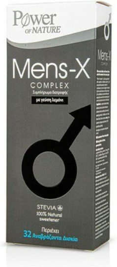 Power Health Mens-X Complex Συμπλήρωμα για την Ενίσχυση της Τεστοστερόνης 32 αναβράζοντα δισκία Λεμόνι