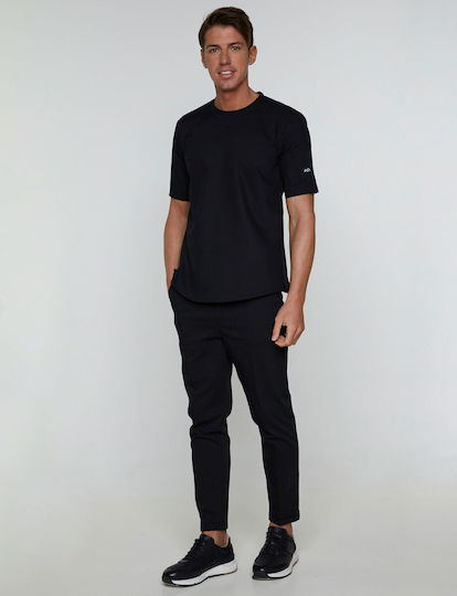 Ayo Blouse Chef Microfiber Male Black with Short Sleeve 22CTSU4