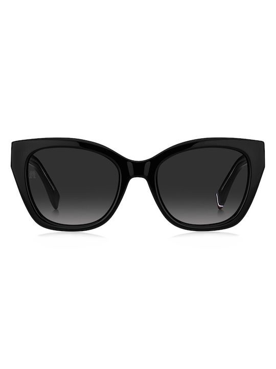 Tommy Hilfiger Sonnenbrillen mit Schwarz Rahmen und Schwarz Verlaufsfarbe Linse TH1980/S 807/9O