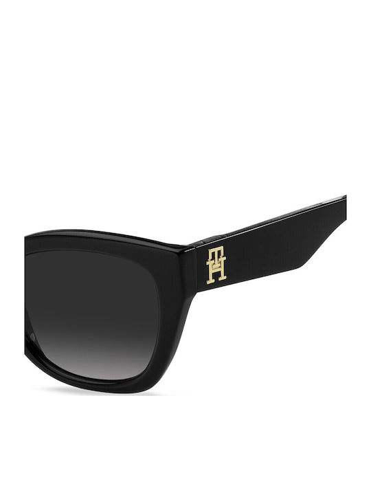 Tommy Hilfiger Women's Sunglasses with Black Plastic Frame and Black Gradient Lens TH1980/S 807/9O