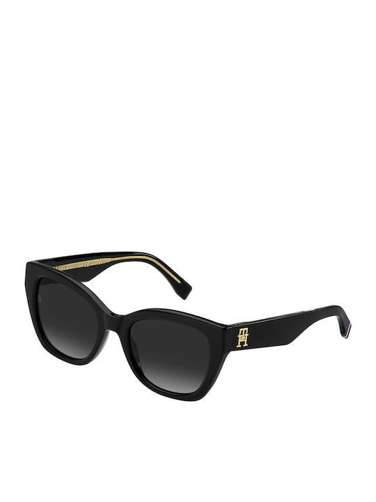 Tommy Hilfiger Women's Sunglasses with Black Plastic Frame and Black Gradient Lens TH1980/S 807/9O