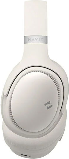 Havit H630BT Ασύρματα / Ενσύρματα Over Ear Ακουστικά με 36 ώρες Λειτουργίας Beige