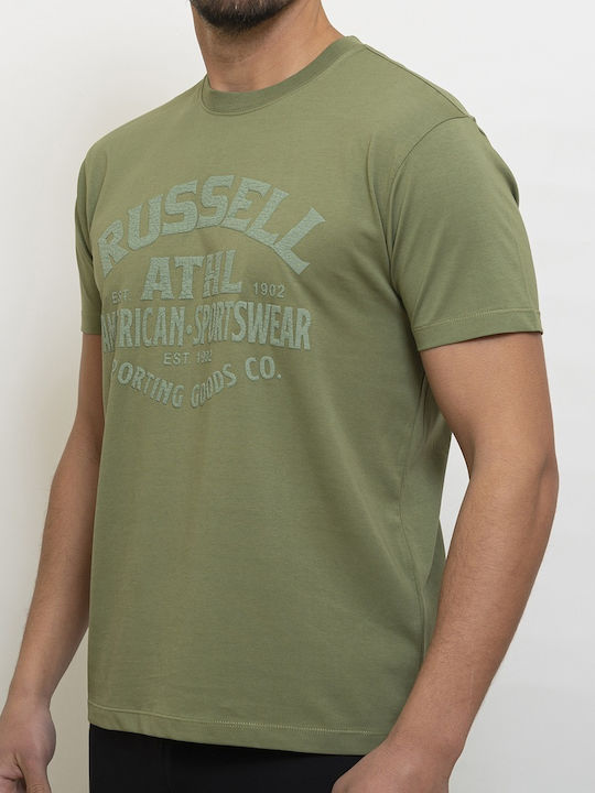 Russell Athletic T-shirt Bărbătesc cu Mânecă Scurtă Kaki