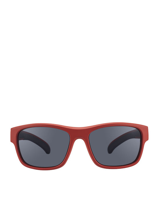 Micro Square Kids Sunglasses with Polarized Red Lens