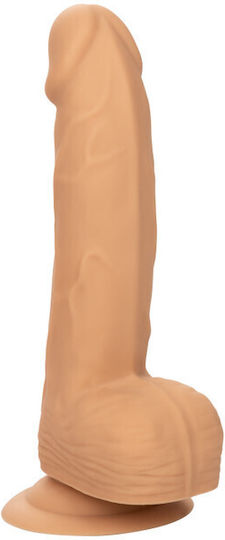 Calexotics Studs Glass Dildo with Balls and Suction Cup Flesh 15cm