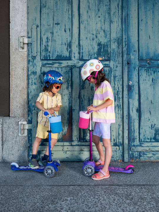 Micro Unicorn Τετράγωνα Παιδικά Γυαλιά Ηλίου με Polarized Φακό Ζωάκια Ροζ
