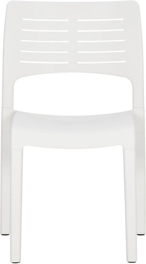 Outdoor Chair Polypropylene White 2pcs 50x51x82cm