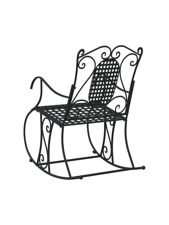 Scaun balansoar Metalic Negru 84x54x95cm