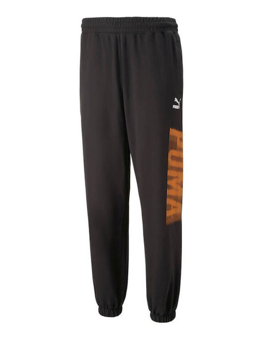 Pantaloni de trening cu Elastic Negru