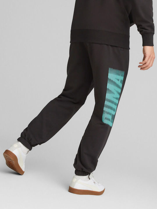 Puma Men's Sweatpants with Rubber Black