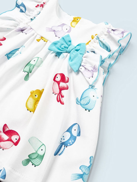 Mädchenkleid Ärmellos Türkis