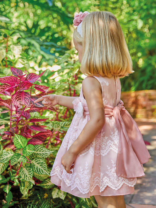 Abel & Lula Mädchen Kleid Ärmellos Rosa