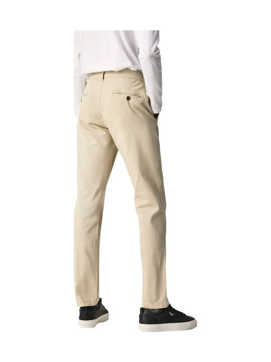 Sloane Men's Jeans Pants Elastic Beige
