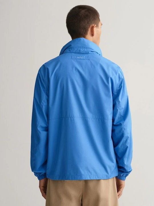 Gant Men's Winter Jacket Waterproof Light Blue