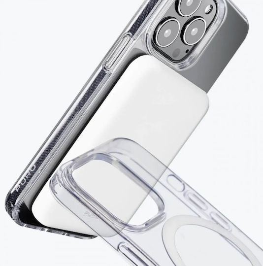 Puro Litemag Back Cover Silicon Transparent (iPhone 14 Pro)