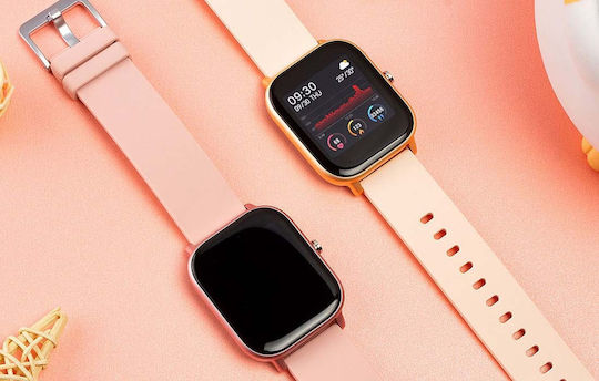 Colmi P8 43mm Smartwatch με Παλμογράφο (Χρυσό)