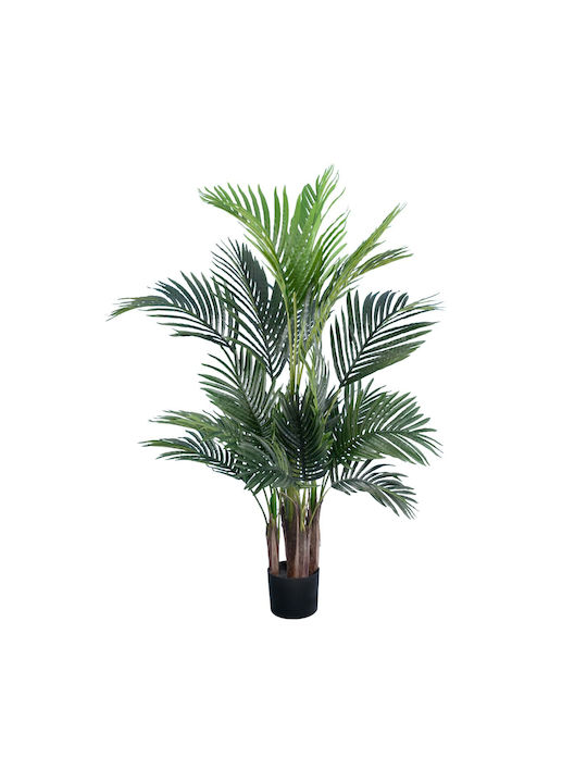 GloboStar Artificial Plant in Pot Areca Palm Green 120cm with LED 1pcs