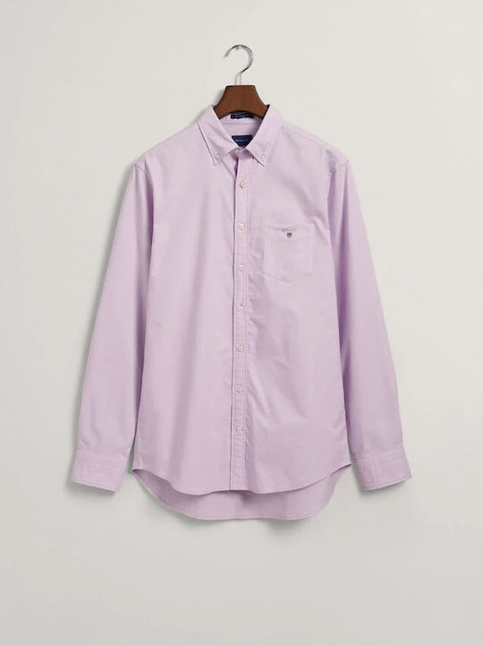 Long-sleeved Cotton Shirt Lilacc