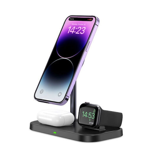 Tech-Protect Wireless Charger (Qi Pad) and Cable USB-C Blacks (QI15W)
