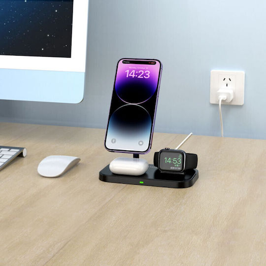 Tech-Protect Încărcător Magsafe și Cablu USB-C Albς (Α22 3in1)