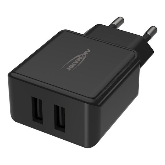 Ansmann Φορτιστής Χωρίς Καλώδιο με Θύρα USB-A Μαύρος (HC212)
