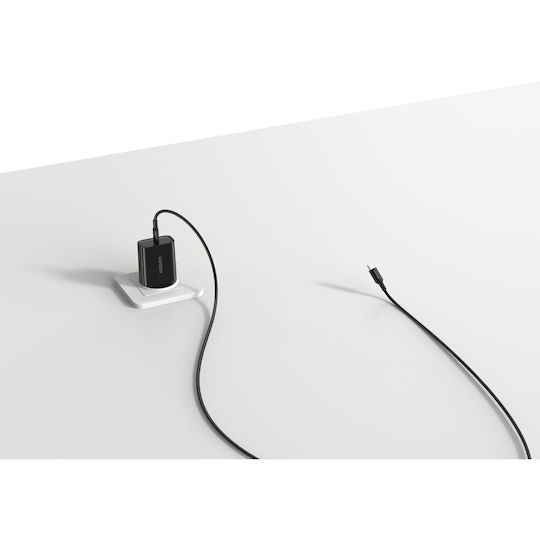 Ugreen Charger Without Cable with USB-C Port 18W Power Delivery Blacks (CD137)