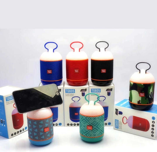 T&G TG-605 Bluetooth Speaker 5W with Radio and Battery Life up to 6 hours Black