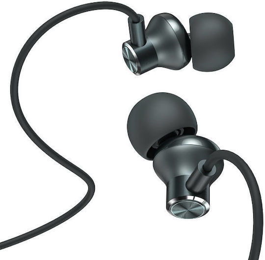 Vipfan M7 In-ear Handsfree με Βύσμα 3.5mm Ασημί