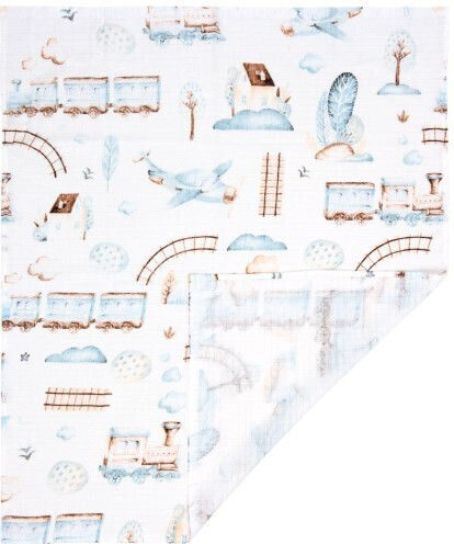 Jukki Transport Swaddle Blanket Albastru 70x80εκ.