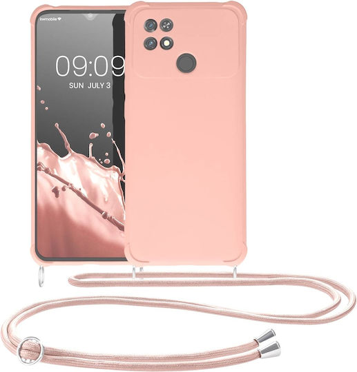 KWmobile Back Cover Σιλικόνης με Λουράκι Mother Of Pearl (Poco C40)