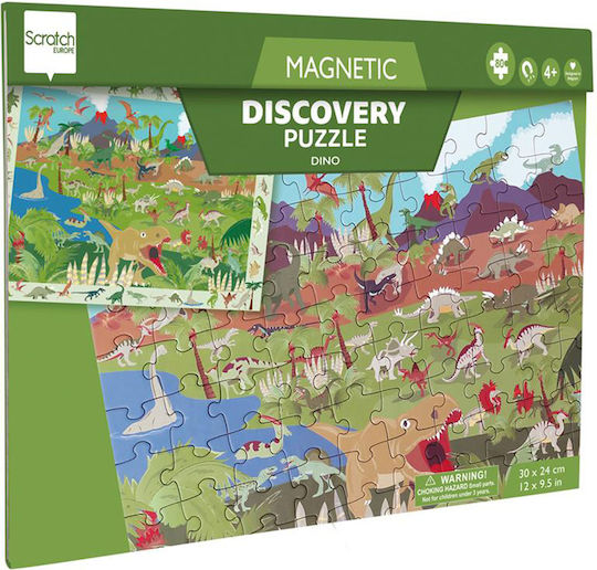 Παιδικό Puzzle Dinosaurs για 4+ Ετών 80pcs Scratch Europe