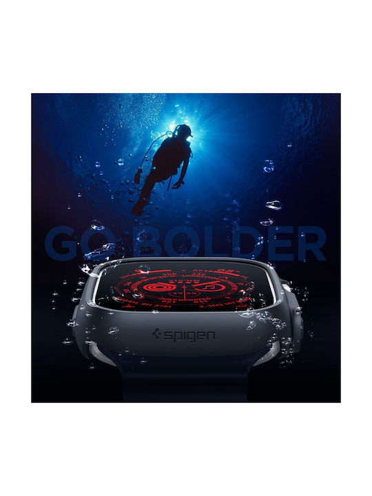 Spigen Thin Fit Plastic Case in Transparent color for Apple Watch Ultra 49mm