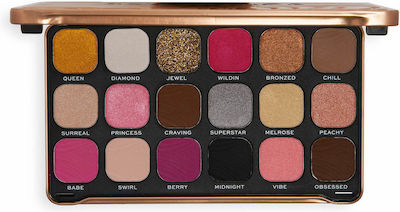 Revolution Beauty Forever Flawless Eye Shadow Palette in Solid Form Bare Pink 19.8gr