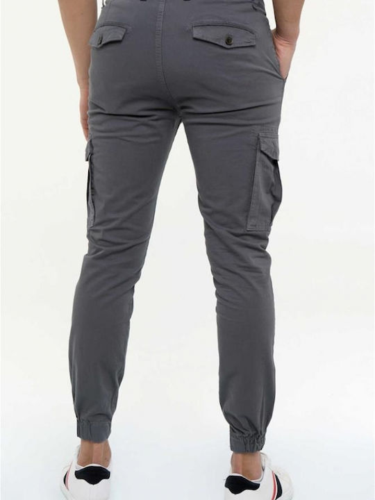 Double Men's Trousers Cargo Gray