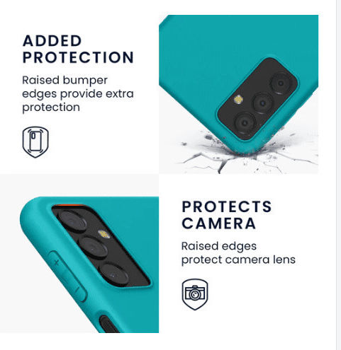 KWmobile Back Cover Σιλικόνης Teal Matte (Galaxy M23)