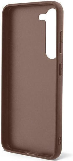 Guess 4G Bottom Sprite Задна корица Пластмаса / Текстил Кафяв (Galaxy S23+)