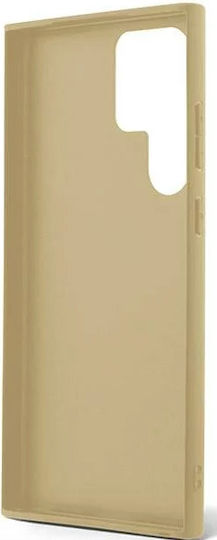 Guess Glitter Script Back Cover Plastic Auriu (Galaxy S23 Ultra)