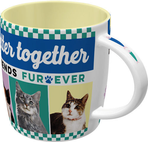 Nostalgic Art Better Together Cats Becher Keramik Mehrfarbig