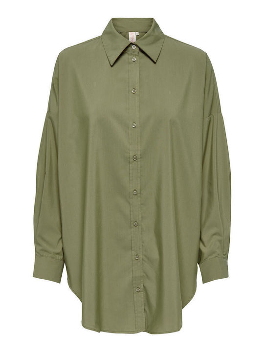 Women's Long Sleeve Shirt Khaki