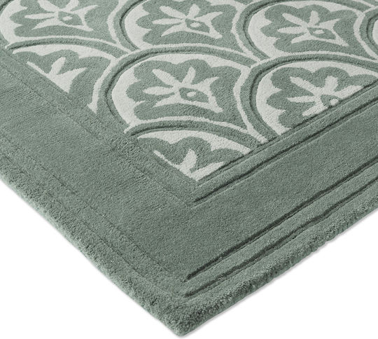 Laura Ashley Catarina Lucrat manual Covor Rectangular Din lână Fern