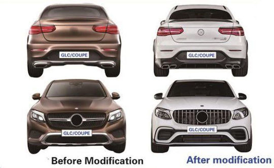 Kit de caroserie de Autoturism C63 Design Compatibil cu Mercedes-Benz GLC - Magazin online Coupe C253 2015-2019