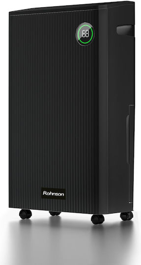 Rohnson Genius² Αφυγραντήρας με Συμπιεστή Ιονιστή και Wi-Fi 20lt Μαύρος