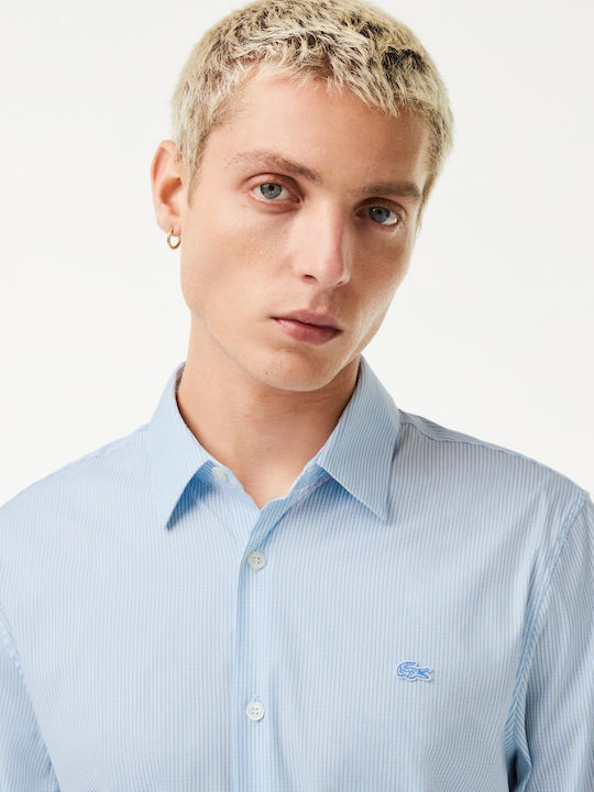 Long-sleeved Shirt Checked Light Blue