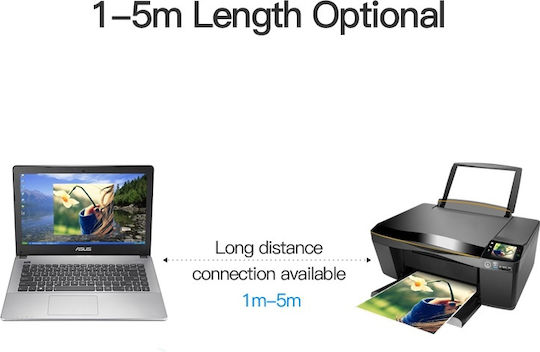 Vention 5m USB 2.0 Cable A-Male to B-Male (VAS-A16-B500)