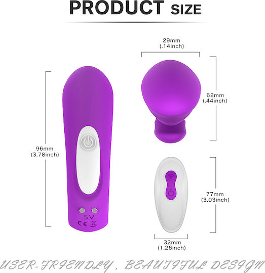 La Lolita Amsterdam Wejoyrtc Mini Vibrator für Paare mit Fernbedienung 9.6cm Fuchsia
