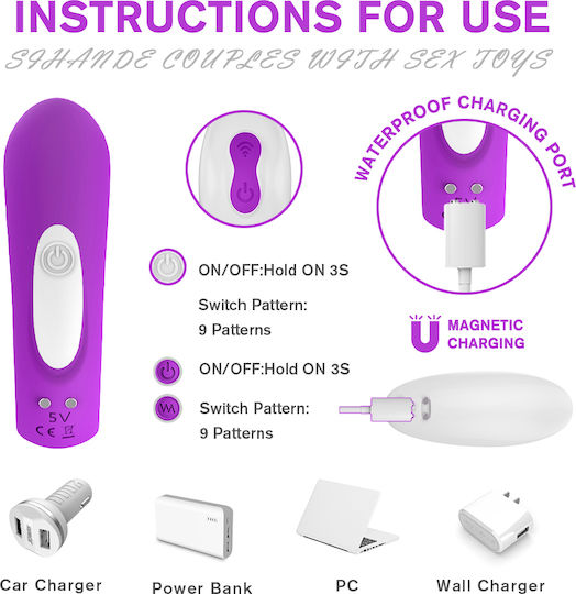 La Lolita Amsterdam Wejoyrtc Mini Vibrator für Paare mit Fernbedienung 9.6cm Fuchsia