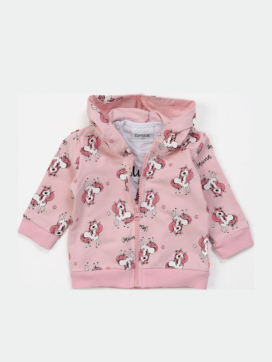 Kids' Set with Leggings Winter 3pcs Pink
