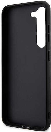 Karl Lagerfeld Saffiano Mono Metal Logo Back Cover Synthetic Leather / Plastic Black (Galaxy S23)