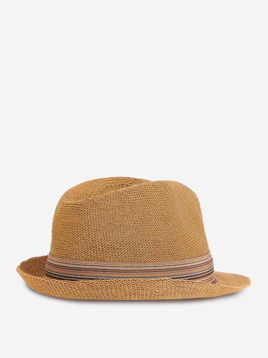 Barbour Ψάθινο Ανδρικό Καπέλο Καβουράκι Καφέ